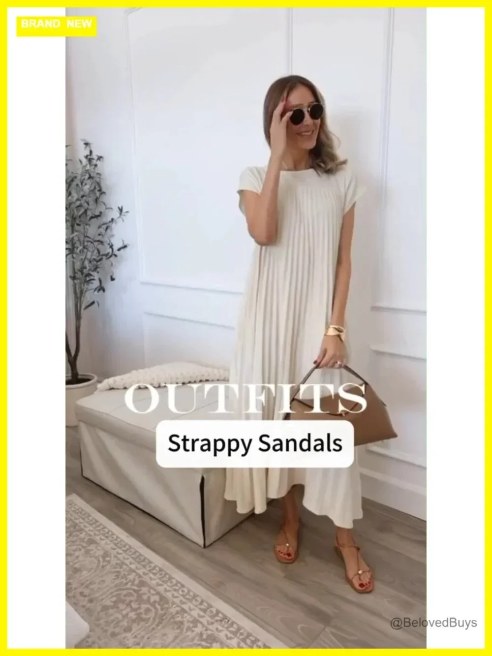 Women's Strappy Flat Sandals Square Toe Slingback Dressy Beach Slides